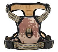 (camouflage brown, m) vidaXL Dog Harness with Lead and Collar Adjustable Dog Vest Harness Pink XL
