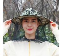 Camouflage-Cap Mesh Hat with Fine Nylon Netting to Keep Insects Away from Face and Neck Areas Outdoors (2)