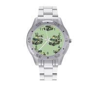 Camouflage Combat Engineer Vehicle Quartz Watch Alloy Watch Dress Decorative for Business Men Women with Design Pattern Print