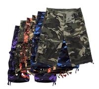 Camouflage Cottin Shorts For Men Uk Cargo Combat Pants Comfort Knee Length Tactical Shorts Elasticated Waist With Multi Pockets Breathable Oversized Functional Pants For Outdoor Hiking Camping