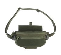 Camouflage Dangler Pouch for Compatible Tactical Vests and Chest Rigs, Drop-Down Utility Pouch with Adjustable Strap, Dual-Zip Waist Bag Organizer(Green)