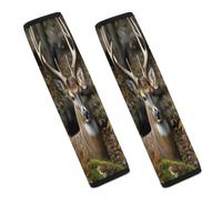 Camouflage Deer Car Seat Belt Cover Soft Comfortable Shoulder Seatbelt Pads Cover Seat Belt Pad for Suitable for Car Interior Accessorie