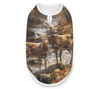 Camouflage Deer Dog and Cat Clothes Summer T-Shirt Graphic Vest Sleeveless Pet Tank Top