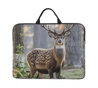 Camouflage Deer Laptop Case Sleeve 14 inch Shockproof Protective Notebook Case Travel Laptop Bag with Handle Waterproof Computer Cover Briefcase Handbags for Men Women