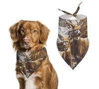 Camouflage Deer Pet Bandanas Dog Costume Puppy Cat Kerchief Triangle Scarf
