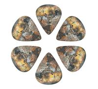 Camouflage Deer Printed Guitar Picks -6 Pcs Guitar Picks Plectrum,Guitar Accessories,Electric Guitar Pick, Bass & Ukulele 0.71mm