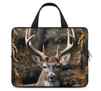 Camouflage Deer Printed Laptop Case 15 Inch Laptop Bag Laptop Sleeve Water Resistant Computer Case Laptop Carrying Case Protective Laptop Handbag Bag Bussiness Carrying Handbag
