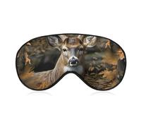 Camouflage Deer Sleeping Mask, Light Blocking Eye Mask, Comfortable and Soft, Eye Cover with Elastic Band, Suitable for Men and Women, Suitable for Travel/Sleeping