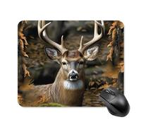Camouflage Deer Square Mouse Pad Portable Computer Mousepad with Non-Slip Rubber Base 20 * 25cm Ultra-Thin Gaming Mouse Mat for Computer Laptop Office Desk Accessories