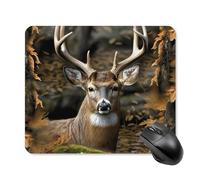Camouflage Deer Square Mouse Pad Portable Computer Mousepad with Non-Slip Rubber Base 25 * 30cm Ultra-Thin Gaming Mouse Mat for Computer Laptop Office Desk Accessories