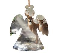 Camouflage Deer Wooden Christmas decorations printed wooden decorations suitable for Christmas trees party decorations