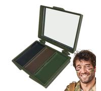 Camouflage Face Makeup | 3 Color Palette with Mirror | Long-Lasting and Sweat Resistant Camouflage Cream for Hunting, and Outdoor Sports