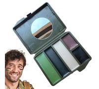 Camouflage Face Paint - Football Face Paint Oil | 5 Colors Waterproof Makeup Face Paint, Portable Long-Lasting Concealment Makeup Paint for Hunting