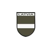 Camouflage Flag Patch Latvia Tactical Print Self-Gripping
