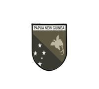 Camouflage Flag Patch Papua New Guinea Print Self-Gripping
