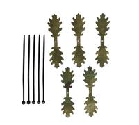 Camouflage Helmet Strips | 5 Pieces Camouflage Strips for Nature Exploration | Natural Concealment Cap Accessories for Desert Hunting Adventures | Enthusiasts & Gamers
