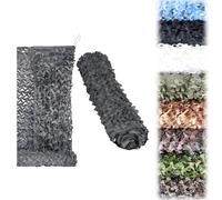 Camouflage Hunting Shooting Net Hide Military Army Camo Netting 2 3 4 5m 7m 8m 10m Camouflage Netting, Camo Net for Decoration, Camping, Shooting, Car Cover, Sunshade(Gray,6x9M)