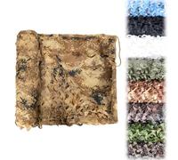 Camouflage Hunting Shooting Net Hide Military Army Camo Netting 2 3 4 5m 7m 8m 10m Camouflage Netting, Camo Net for Decoration, Camping, Shooting, Car Cover, Sunshade(Desert,5.5x15M)