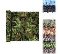 Camouflage Hunting Shooting Net Hide Military Army Camo Netting 2 3 4 5m 7m 8m 10m Camouflage Netting, Camo Net for Decoration, Camping, Shooting, Car Cover, Sunshade(Jungle,8.5x9.5M)