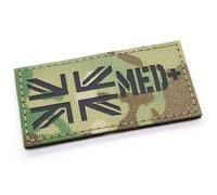 Camouflage IRR Medic MED Patch Hook and Loop 8x4cm First Aid Army Airsoft Cross Badge Union Jack EMS EMT Camo