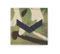Camouflage IRR Rank Patch Insignia Sergeant Lance Corporal Badge Embroidered Hook and Loop Chevron Patches Military MTP EMS EMT UK British Army Camo (Lance Corporal)