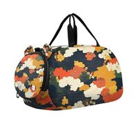 Camouflage Japanese Colorful Kids Duffel Bag with Shoes Compartment Large Capacity Weekender Overnight Bags for Travel, Sports, Duffel, Weekender