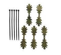 Camouflage Leaf Strips, L aser-Cut Texture, 5x, Hunting Hat Wraps, Concealment Gear Pack, Soft Polyester, For Adventure Players Desert Wilderness Jungle Challenges Hunting Trips Training