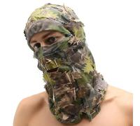Camouflage Leaves Face Protection - Breathable Hiding Headgear - 3D Camouflage Face Protection for Photographers Airsoft Players Nature Servers Hiking Bird Watching Outdoor Enthusiasts