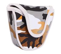 Camouflage Mallet Putter Cover Magnetic Closure, PU Leather | Shock Cushioning, Full-head Fit for Center-shaft Putters, Cotton Pile Lining, Driving Range Practice