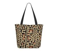 Camouflage Maze Print Tote Bag for Women, Large Shoulder Tote Bag with Zipper, Handbags for Work Travel