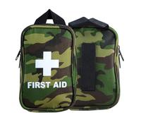 Camouflage Medicine Storage Bag - Portable Tote, Compact Organizer | Practical Utility Carrier for Camping Offices Schools Fitness Sessions Travel Preparedness Needs