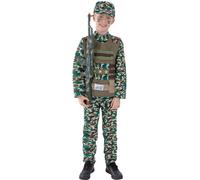 Camouflage Military Boy Costume