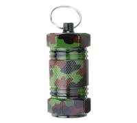 (Camouflage) Mini Holder Box Outdoor Waterproof Sealed Pocket Container Keychain Case Bottle Stash