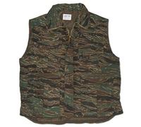 Camouflage Multi-Pocket Padded Bodywarmer Gilet (3XL, Tiger Stripe)