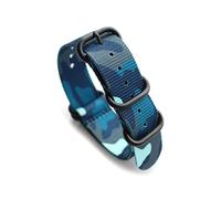 Camouflage Nato Nylon Watchband 18mm 20mm 22mm 24mm Sport Camouflage Nylon Watch Strap Watch Accessories, 20mm