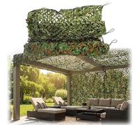 Camouflage Net 1M 2M 3 4M 5M 6M 7M 8M 9M 10M 210D Camo Netting Oxford Fabric, Lightweight Hunting Shooting Hide Army Net for Camping, Garden Shading & Military Decoration(5X5M)