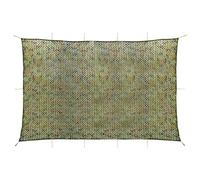 Camouflage Net 4 x 5 m Green Polyester Oxford Fabric with UV Coating and Waterproof Camouflage Tarpaulin for Outdoor, Garden, Hunting, Balcony, Patio, Privacy Screen, Camouflage, Sun Protection