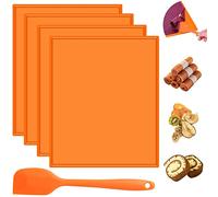 camouflage net 4PCS Silicone Dehydrator Mats with Edge, Non-stick Baking Mat Swiss Roll Cake Mat Multifunctional Dehydrator Sheets with Silicone Scraper for Making Fruit Leather Vegetables Herbs