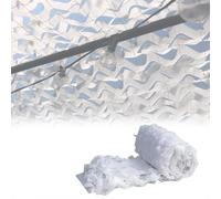Camouflage Net Bulk Roll Snow, White Camo Netting Sunshade Camo Mesh Oxford Fabric for Army Decoration,Kid Party Game,Car Cover,Shooting,Photography Hide(13x7m)