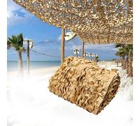 Camouflage Net for Hunting Blind, Bulk Roll Military Camo Netting, Theme Party Decorations Camping Netting Camo net Sunshade Camo Mesh Tarp, Lightweight & Waterproof(Sand color,5x6m)