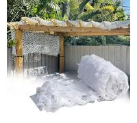 Camouflage Net for Hunting Blind, Bulk Roll Military Camo Netting, Theme Party Decorations Camping Netting Camo net Sunshade Camo Mesh Tarp, Lightweight & Waterproof(White,4.0x9m)