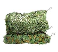 Camouflage Net Jungle Camo Net 3x9m 1x10m 2x4.5m 4x7m 6.5x12m Army Camouflage Netting, Green Camo Netting 150D Oxford Fabric Sunshade Mesh Nets for Hunting Shooting Camping Outdoor Hide(1.5x13.0m)