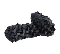 Camouflage Net Military Camouflage Netting for Hunting Shooting Sun Protection Privacy Screen Car Tarpaulin Garden Woodland Camping Decoration Army Camo Net Cover(Black,1.5x10M)