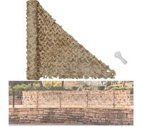 Camouflage Net Outdoor Military Nets, Sunscreen Net For Garden Camping Hunting Shooting, Beige Sun Protection Camo Net, 1.5x2m 1.5x9m 2x7m 3x6m 4x9m 5x10m 6x9m 7x10m(8.5x9m)