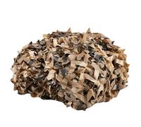 Camouflage Net Sand Camo Mesh Netting Sun Protection Net with Polyester Oxford Fabric for Shooting Decoration Sunshade Camping(3x3.0 m)