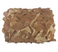 Camouflage Nets, Camo Netting 2x8m 3x5m 4x6m 9x1.5m 10x10m Desert Brown Camping Sunshade Decoration Net (Size : 5X5M)