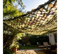 Camouflage Netting 10M 8M 6M 4M 2M 1M Camo Netting 210D Anti-UV Bulk Roll Lightweight Camo Nets for Army Camo Hunting, Shooting, Camping, Garden Sunshade Blinds(4.0x4.0m)