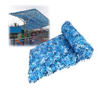Camouflage Netting 210D Oxford Camo Net Army 1.5x4.0m 2x2m 2x7m 3.5x6m 4x4.0m 4x8m 5.5x6m Camouflage Net for Kid Game Shooting Hide Photography Hide,Ocean(10X16m)