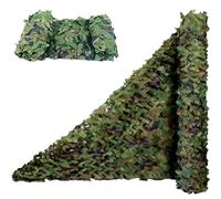 Camouflage Netting, 210D Oxford Cloth Lightweight Camo Net, Waterproof Sunscreen Shade Mesh Net for Shooting, Camping, Military Hunting, Jungle Party Decoration, Car Cover(Green,4.0x5m)