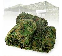 Camouflage Netting 2x4m 3x4m 4x6m 5x8m Woodland Camo Net for Military Hunting Camping Shelter Sun Shade Netting Outdoor Garden Decoration Photography Sunscreen Protection Net(4x4M)